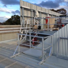 Aluminium Plant Platform, Pit Lid, Guardrail and Aluminium Stairs - Universal Height Safety Bendigo