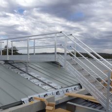 Aluminium Stairs for roof access and safety - Universal Height Safety